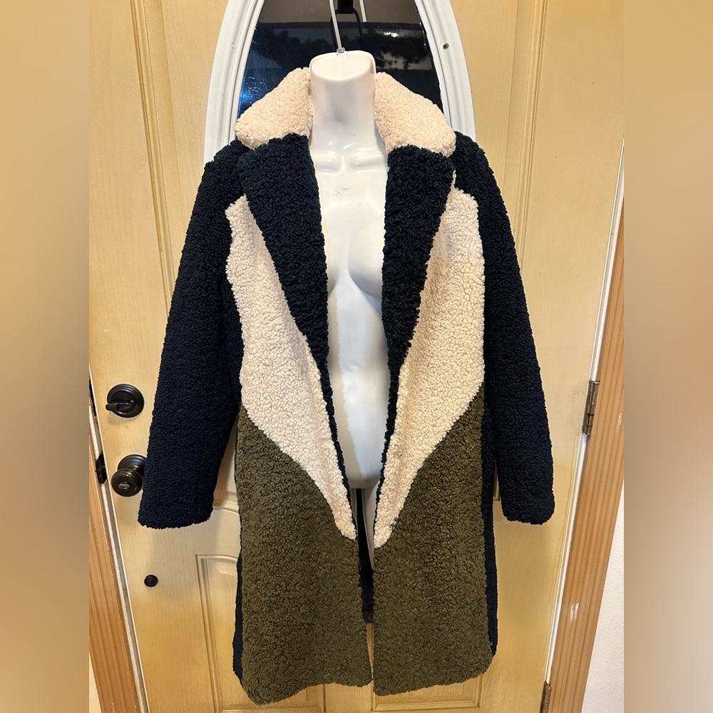 J. Crew Colorblock Sherpa Coat - Picture 4 of 16